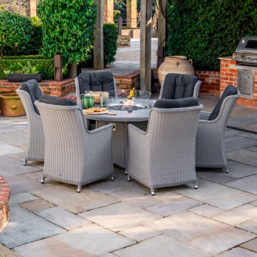 W25300-image-1-2025-04-25-07-27-26 6 Seat Rattan Dining Set - Round Gas Fire Pit Table in White Wash