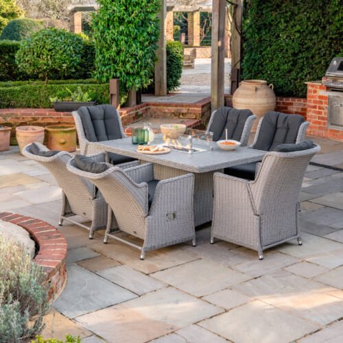 W25307-image-1-2025-04-25-07-32-18 6 Seat Rattan Reclining Dining Set - Rectangular Gas Fire Pit Table in White Wash
