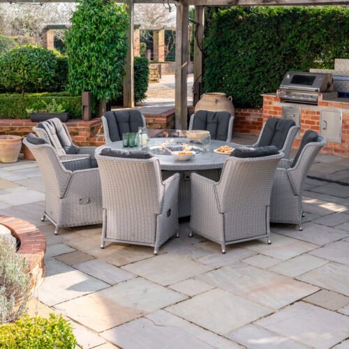 W25311-image-1-2025-04-25-07-34-51 8 Seat Rattan Reclining Dining Set - Round Gas Fire Pit Table in White Wash